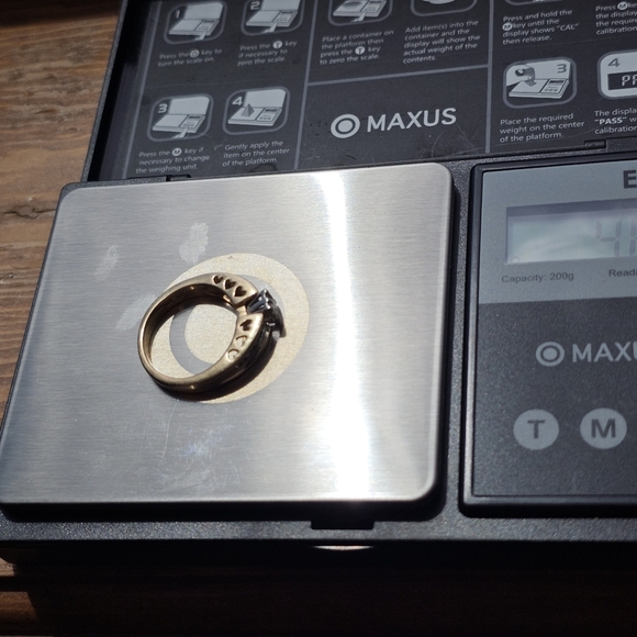 10k diamond ring size 7. Resizeable by a jeweler. Stamped 10k. Genuine diamonds. - Picture 12 of 12